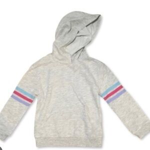 Ideology Girls Fleece Pullover Hoodie with Pocket Heather Gray Size 14(L)-NWT